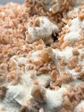 Load image into Gallery viewer, Peach Druzy Heulandite on Matrix – India | Rare Peach Crystal Mineral Specimen for Collectors &amp; Display
