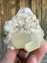 Load image into Gallery viewer, Scalenohedral Calcite + Pink Heulandite • Maharashtra, India
