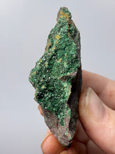 Load image into Gallery viewer, Brochantite Collector Mineral Specimen – Vivid Green Copper Crystals from Morocco
