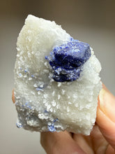 Load image into Gallery viewer, Afghan Lazurite Specimen | Deep Blue Lapis-Grade Crystal on Matrix | Collector Display Mineral
