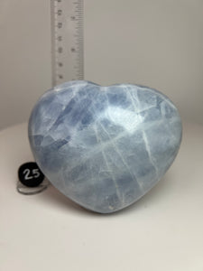 Blue Celestite Heart