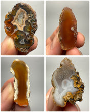 Load image into Gallery viewer, Lot of 4 Small Malawi Agate Halves – Polished Rare Colorful Collector Specimens
