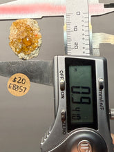 Load image into Gallery viewer, Hessonite Garnet Cluster on Matrix – Thumbnail Collector Specimen from Pakistan | High-Grade Orange-Red Garnet Crystals
