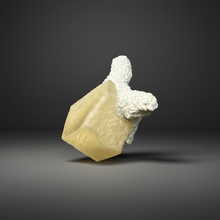 Load image into Gallery viewer, Rare Druzy Golden “Diamond” Calcite on Zeolite Matrix — Maharashtra, India | Collector Cabinet Specimen

