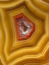 Load image into Gallery viewer, Small High-Grade Laguna Agate with Parallax Effect &amp; Quartz Core – Rare Mexican Collectible Gemstone
