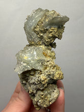 Load image into Gallery viewer, High-Grade Blue Barite with Iron Pyrite | Sidi Lahcen Mine, Nador, Morocco
