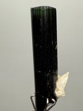 Load image into Gallery viewer, Dark Green Cap Stak Nala Tourmaline and Cleavelandite – Haramosh Mountains, Pakistan | Thumbnail Specimen
