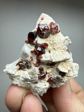 Load image into Gallery viewer, High-Grade Naturally Faceted Red Spessartine Garnet on Matrix — Skardu, Pakistan

