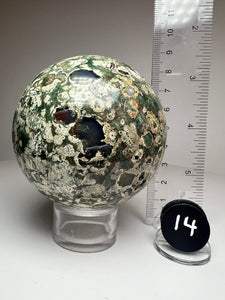 Rainforest Jasper Agate Sphere from Madagascar