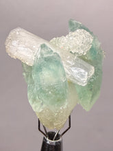 Load image into Gallery viewer, Luminous Mint Apophyllite with Glittering Druzy Sugar Quartz – India
