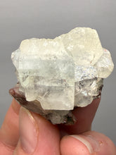 Load image into Gallery viewer, Lustrous Apophyllite over Red Heulandite (Zeolite Pocket) — Deccan Traps, Maharashtra, India
