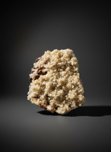 Load image into Gallery viewer, Shiny Peach Stilbite on Druzy Red Heulandite – High-Grade Collector Mineral Specimen from India
