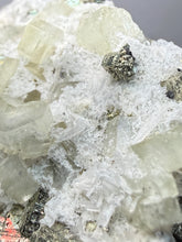 Load image into Gallery viewer, 2.9” New Find: Huanzala Mine Peru Sphalerite + Chalcopyrite + Apatite + Calcite + Quartz | Collector Display Specimen
