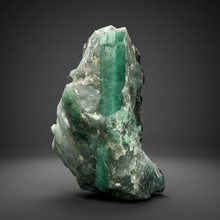 Load image into Gallery viewer, Emerald Variety Green Beryl on Matrix | Northern Bahia, Brazil | Collector Mineral Display Specimen
