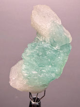 Load image into Gallery viewer, High-Grade Gemmy Green Apophyllite on White Stilbite  | Deccan Traps, Maharashtra, India
