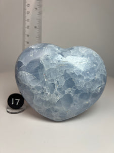 Blue Celestite Heart