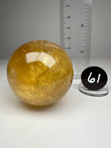 Golden Calcite Sphere • High Grade