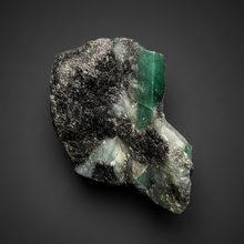 Load image into Gallery viewer, Emerald Variety Green Beryl on Matrix | Northern Bahia, Brazil | Collector Mineral Display Specimen
