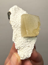 Load image into Gallery viewer, Rare Druzy Golden “Diamond” Calcite on Zeolite Matrix — Maharashtra, India | Collector Cabinet Specimen

