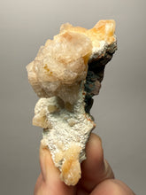 Load image into Gallery viewer, Peach Druzy Heulandite on Matrix – India | Rare Peach Crystal Mineral Specimen for Collectors &amp; Display
