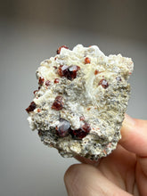Load image into Gallery viewer, High-Grade Naturally Faceted Red Spessartine Garnet on Matrix — Skardu, Pakistan
