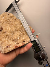 Load image into Gallery viewer, Shiny Peach Stilbite on Druzy Red Heulandite – High-Grade Collector Mineral Specimen from India
