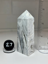 Load image into Gallery viewer, White Pseudomorph Agate after Anhydrite Obelisk Tower from Mexico
