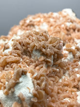Load image into Gallery viewer, Peach Druzy Heulandite on Matrix – India | Rare Peach Crystal Mineral Specimen for Collectors &amp; Display

