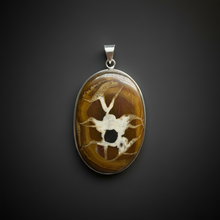 Load image into Gallery viewer, PENDANT | Spider Septarian | 925 Silver Plated
