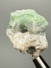 Load image into Gallery viewer, Mint Green Tourmaline on Matrix– Pegmatite Mineral Specimen from Pakistan
