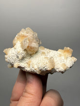 Load image into Gallery viewer, Peach Druzy Heulandite on Matrix – India | Rare Peach Crystal Mineral Specimen for Collectors &amp; Display
