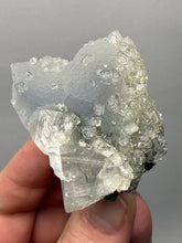 Load image into Gallery viewer, Druzy Chalcedony Stalactite with Druzy Clear Apophyllite &amp; Optical Calcite | Maharashtra, India
