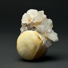 Load image into Gallery viewer, Rare Botryoidal Yellow Fluorite on Quartz Matrix  Collector Mineral Specimen – Maharashtra, India
