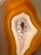 Load image into Gallery viewer, Polished Malawi Agate Half – High-Grade African Banded Agate Display Specimen
