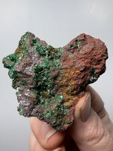 Load image into Gallery viewer, Brochantite Collector Mineral Specimen – Vivid Green Copper Crystals from Morocco
