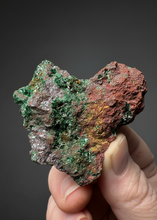 Load image into Gallery viewer, Brochantite Collector Mineral Specimen – Vivid Green Copper Crystals from Morocco

