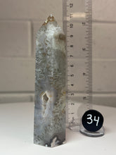 Load image into Gallery viewer, Flower Agate Obelisk Tower from China High Grade
