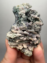 Load image into Gallery viewer, Purple &amp; Green Grape Agate Mineral Specimen – Botryoidal Purple Chalcedony Cluster from Indonesia | Collector Grade Crystal
