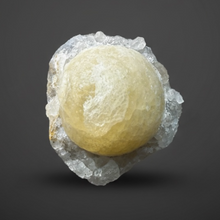 Load image into Gallery viewer, Rare Botryoidal Yellow Fluorite on Quartz Matrix  Collector Mineral Specimen – Maharashtra, India
