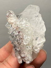Load image into Gallery viewer, High-Luster Apophyllite with Red Heulandite &amp; Pink Stilbite on Druzy Chalcedony
