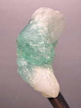 Load image into Gallery viewer, High-Grade Gemmy Green Apophyllite on White Stilbite  | Deccan Traps, Maharashtra, India
