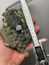 Load image into Gallery viewer, 4.8” New Find: Huanzala Mine Peru Sphalerite + Chalcopyrite + Apatite + Calcite + Quartz | Collector Display Specimen
