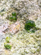 Load image into Gallery viewer, Gemmy Green Garnet on Matrix – Pakistan Collector Specimen
