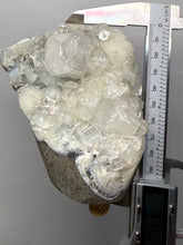 Load image into Gallery viewer, Druzy Chalcedony with Druzy Clear Apophyllite | Maharashtra, India
