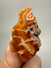 Load image into Gallery viewer, Polished Malawi Agate Half – High-Grade African Banded Agate Display Specimen

