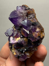 Load image into Gallery viewer, Premium Hematite-Phantom Deep Magenta Ametrine Cluster | Deccan Traps, India | Collector Mineral Specimen
