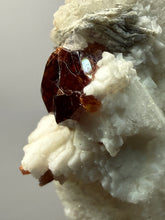 Load image into Gallery viewer, High-Grade Naturally Faceted Red Spessartine Garnet on Matrix — Skardu, Pakistan
