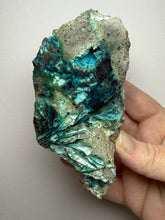 Load image into Gallery viewer, 6” Polished Native Copper in Chrysocolla — Display Specimen (Indonesia)
