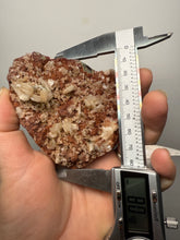 Load image into Gallery viewer, Shiny Peach Stilbite on Druzy Red Heulandite – High-Grade Collector Mineral Specimen from India
