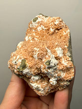 Load image into Gallery viewer, Peach Druzy Heulandite on Matrix – India | Rare Peach Crystal Mineral Specimen for Collectors &amp; Display
